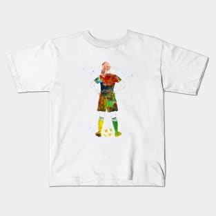 Soccer Player Girl Kids T-Shirt